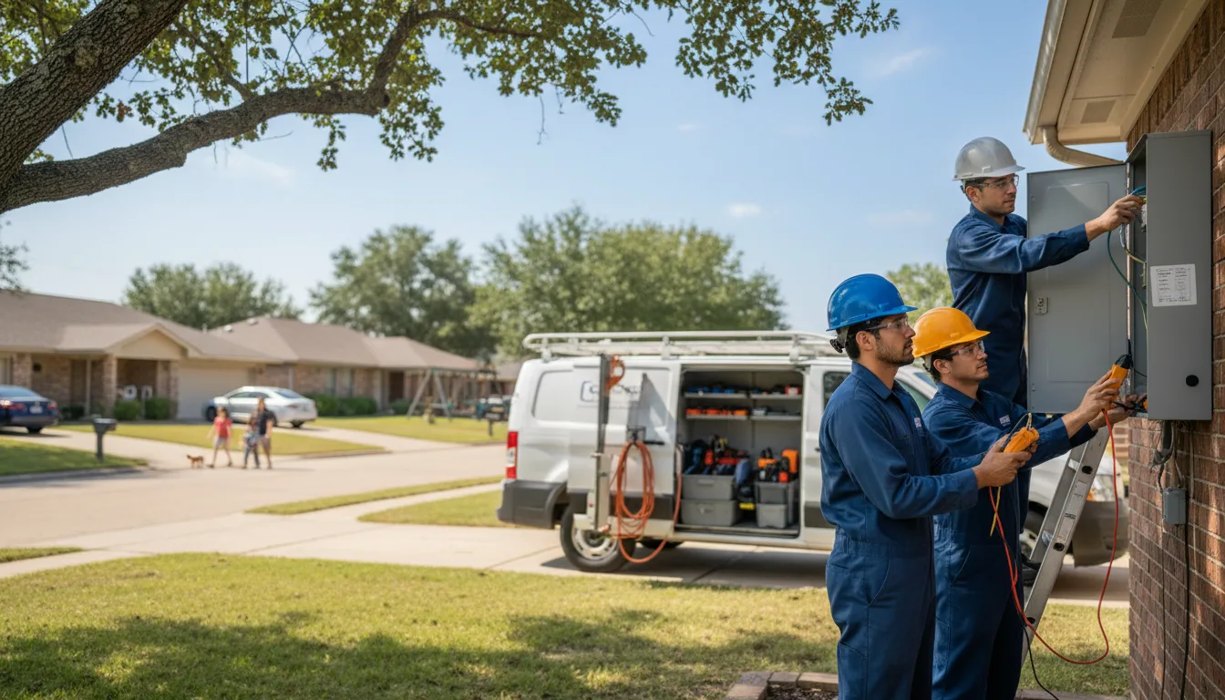 Certified electrician providing emergency electrical services in Westgate, IA